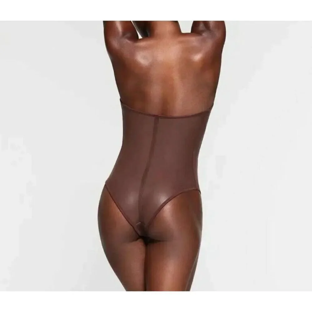 SKIMS Rubberized‎ Scuba Swim Strapless One Piece NWT Size 3X